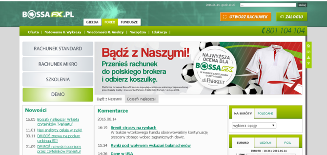 BossaFX - forex broker - forum i opinie